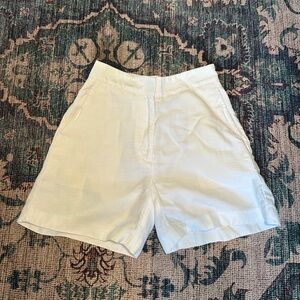 Aritzia Wilfred white linen shorts size 0